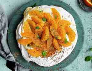 Prøv også Pavlova med appelsin.