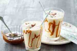 Prøv også Bananmilkshake med salt karamell.