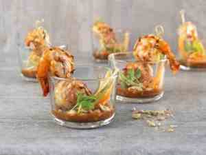 Prøv også Grillet scampi med peanøttdip.