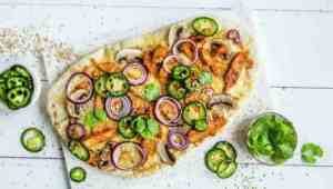 Prøv også Pizza med BBQ kylling.