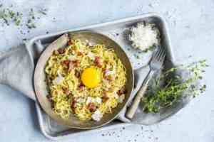 Prøv også Pasta carbonara 3.