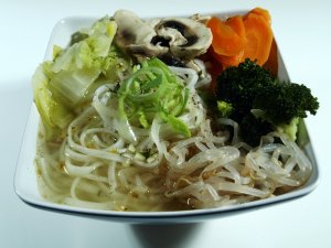 Prøv også Kinesisk grønnsak nudelsuppe.