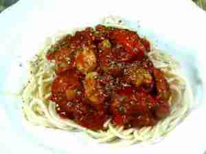 Prøv også Spaghetti med tomat-chilisaus.