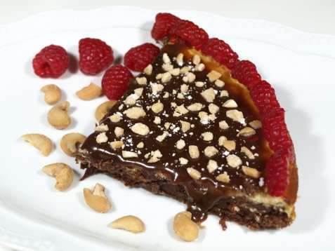 Brownies med ostekrem oppskrift.