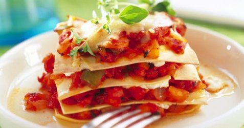 Lasagne med mindre fett oppskrift.