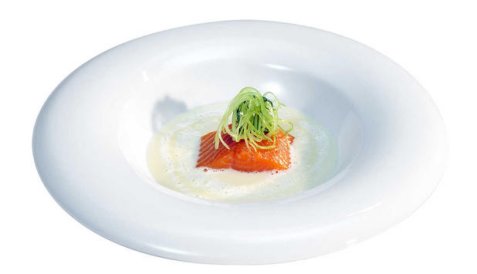 Røykt Ishavsrøye i blomkålsuppe oppskrift.
