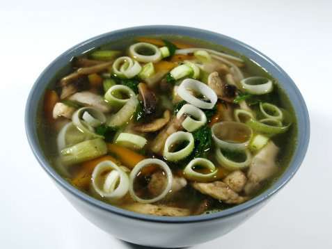 Chicken noodle soup oppskrift.