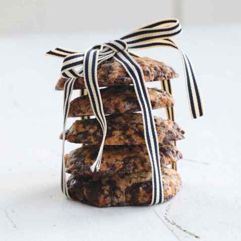 Sunnere havre- og sjokoladecookies oppskrift.