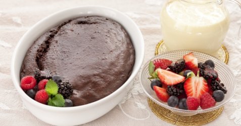 Sjokoladebrødpudding oppskrift.