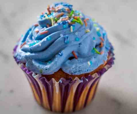 Muffins med frosting (Cupcakes) oppskrift.