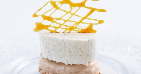 Limedrøm med vaniljemakroner oppskrift.