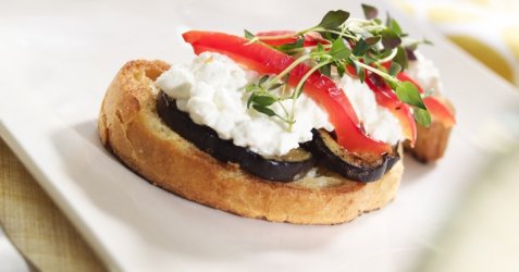 Bruchetta med aubergine oppskrift.