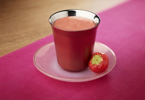 Coffee-Strawberry-Raspberry Smoothie Break oppskrift.