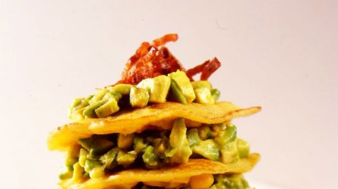 Maislapper med guacamole oppskrift.