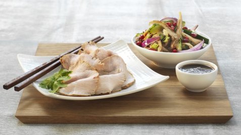 Helstekt ytrefilet av svin med asiatisk vri oppskrift.