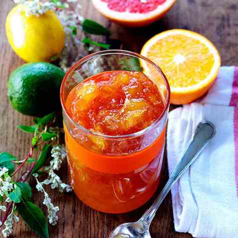 Blandingsmarmelade oppskrift.
