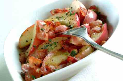 Eple-bacon oppskrift.