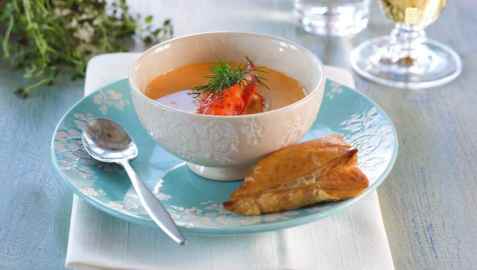 Hummersuppe til forrett oppskrift.