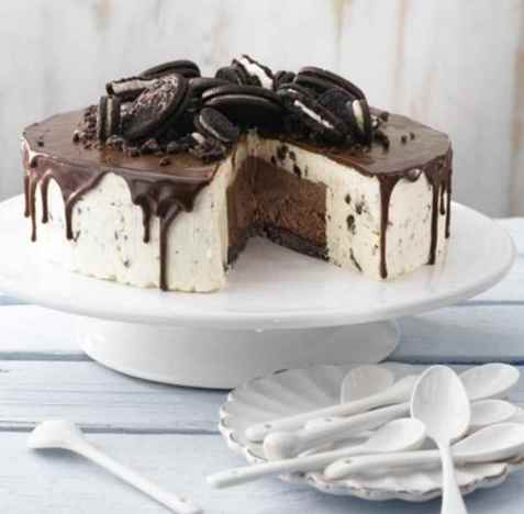 Oreo og sjokolademoussekake oppskrift.