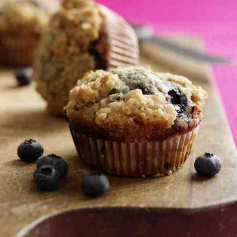 Muffins med smuler oppskrift.