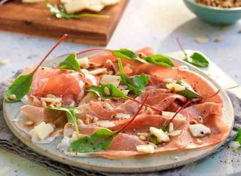 Carpaccio av spekeskinke oppskrift.