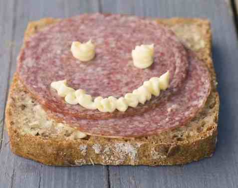 Skive med salami med majones oppskrift.