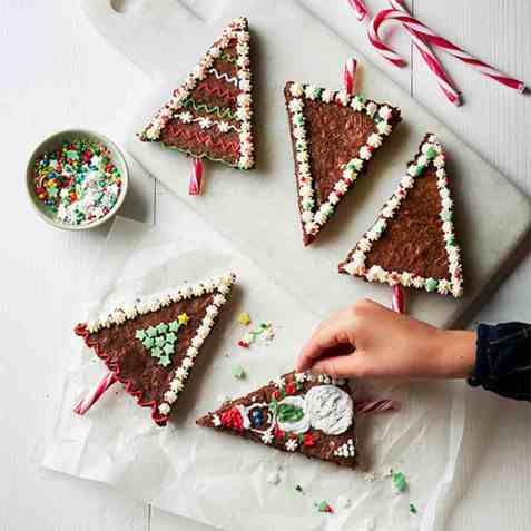 Juletrekladdekake oppskrift.
