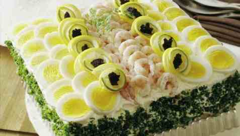 Smørbrødkake 3 oppskrift.