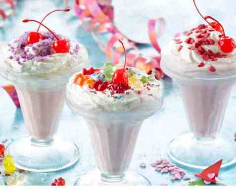Fantasimilkshake oppskrift.