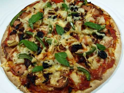 Grunndeig til pizza oppskrift.