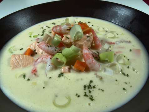 Prikkens fiskesuppe oppskrift.